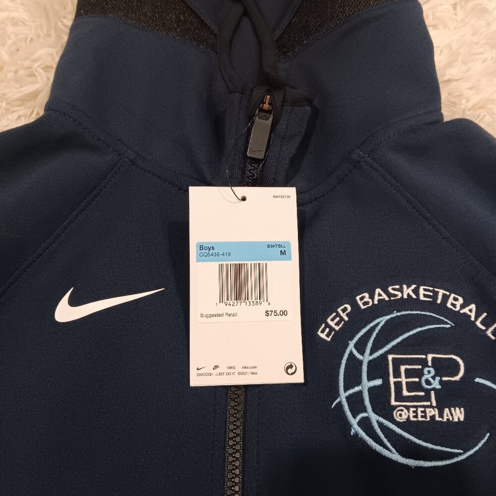 Boys Nike DRI-FIT basketball zip up size M Brand New